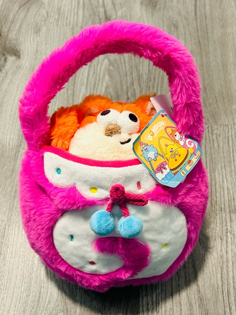 NWT Miniso Dundun Metaverse Plush Purse with Dunny Cat